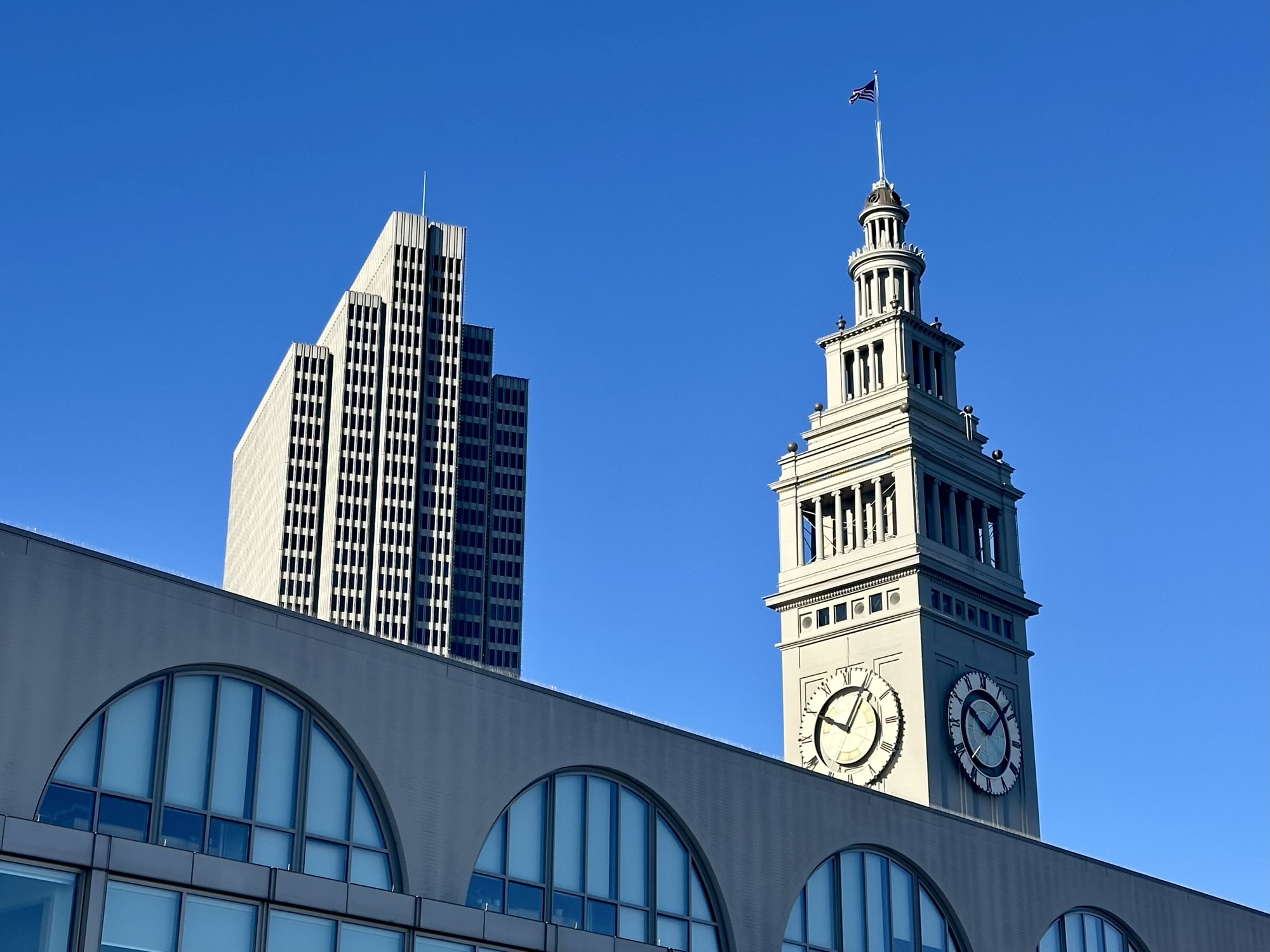 Ferry Building and Embarcadero Center